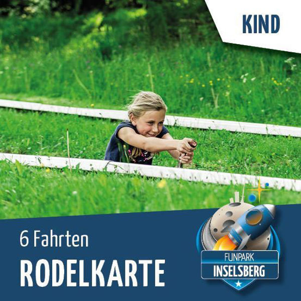 Rodelkarte 6 Fahrten Inselsberg Kinder Wiegand Erlebnisberge OnlineShop Tickets online kaufen