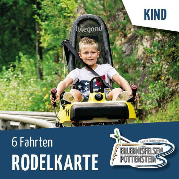 Rodelkarte 6 Fahrten Pottenstein Kinder Wiegand Erlebnisberge OnlineShop Tickets online kaufen