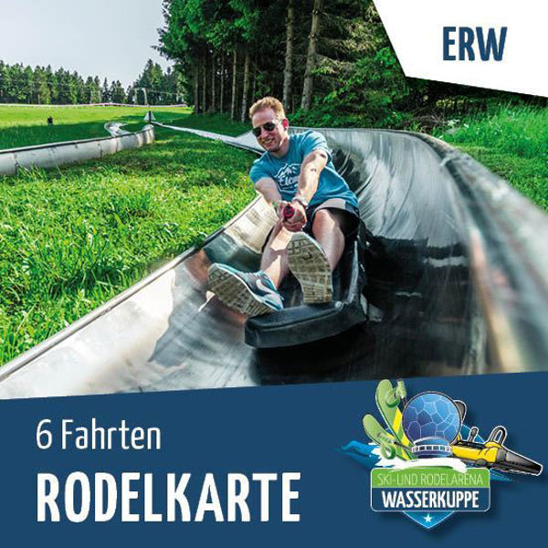 Rodelkarte 6 Fahrten Wasserkuppe Erwachsene Wiegand Erlebnisberge OnlineShop Tickets online kaufen