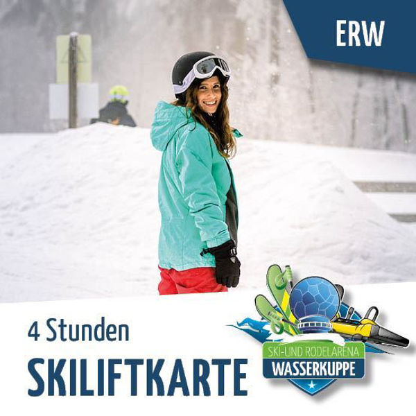 Skiliftkarte 4 Stunden Wasserkuppe Erwachsene Wiegand Erlebnisberge OnlineShop Tickets online kaufen
