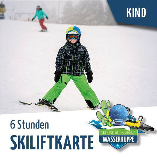 Skiliftkarte 6 Stunden Wasserkuppe Kinder Wiegand Erlebnisberge OnlineShop Tickets online kaufen