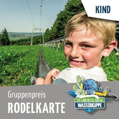 Rodelkarte Gruppenpreis Einzelfahrt Wasserkuppe Kinder Wiegand Erlebnisberge OnlineShop Tickets online kaufen