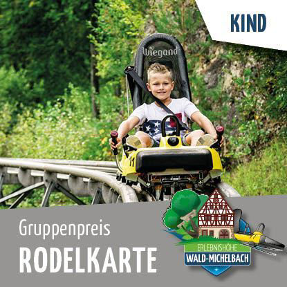 Rodelkarte Gruppenpreis Einzelfahrt Wald-Michelbach Kinder Wiegand Erlebnisberge OnlineShop Tickets online kaufen