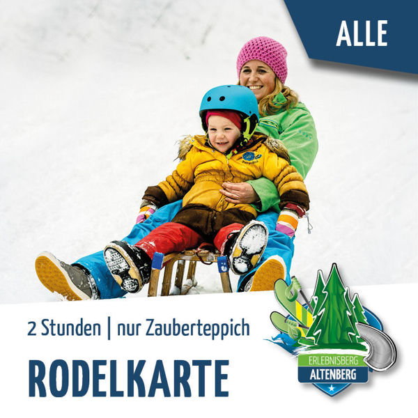 Winter-Rodelkarte Skiliftekarte Altenberg Kinder Wiegand Erlebnisberge OnlineShop Tickets online kaufen