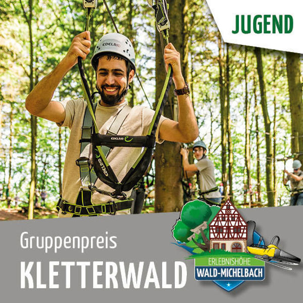 Kletterwald 3 Std Wald-Michelbach Jugend Wiegand Erlebnisberge OnlineShop Tickets online kaufen