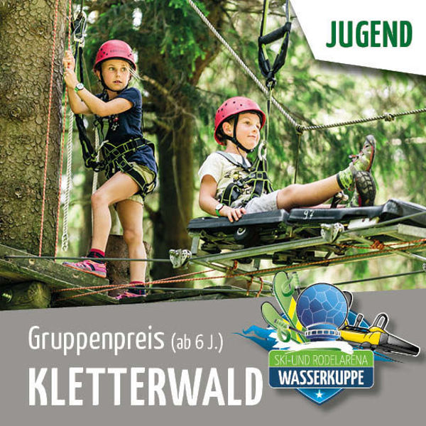 Kletterwald Gruppenpreis 3 Std Wasserkuppe Kinder Wiegand Erlebnisberge OnlineShop Tickets online kaufen