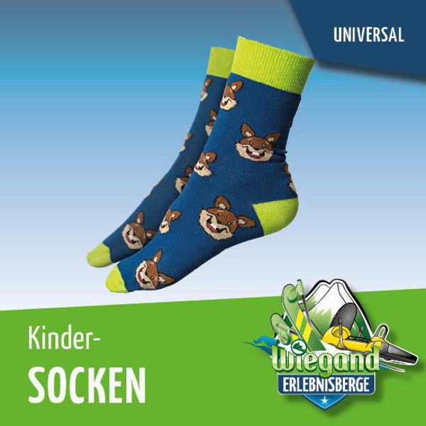 Bild von Kindersocken "Wuschel" blau grün